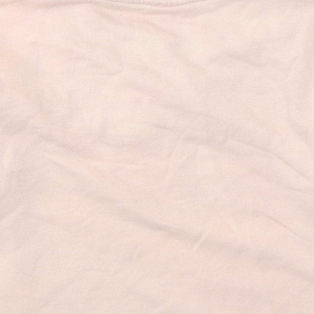Matalan Girls Pink Cotton Pullover Sweatshirt Size 9 Years Pullover - Love