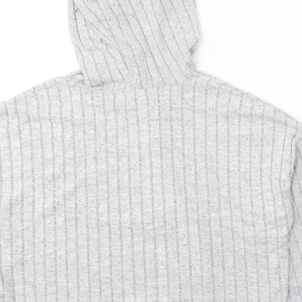 NEXT Womens Grey Round Neck Polyester Pullover Jumper Size XL