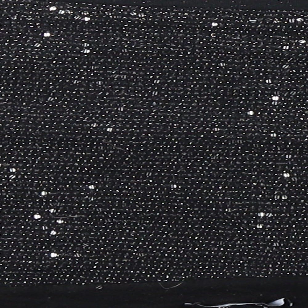 New Look Womens Black Polyester Cropped Blouse Size 18 Off the Shoulder