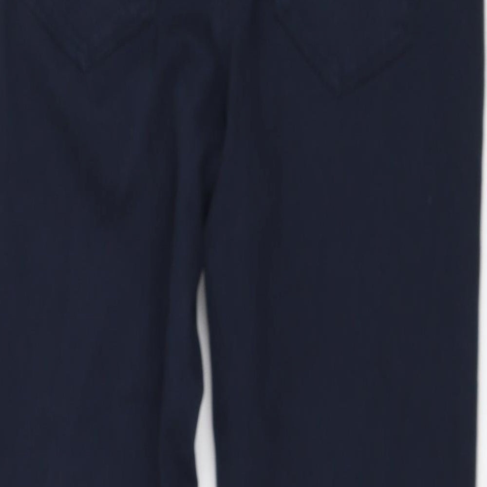 Cache Cache Womens Blue Polyester Cropped Jeans Size 24 in L22 in Regular Zip