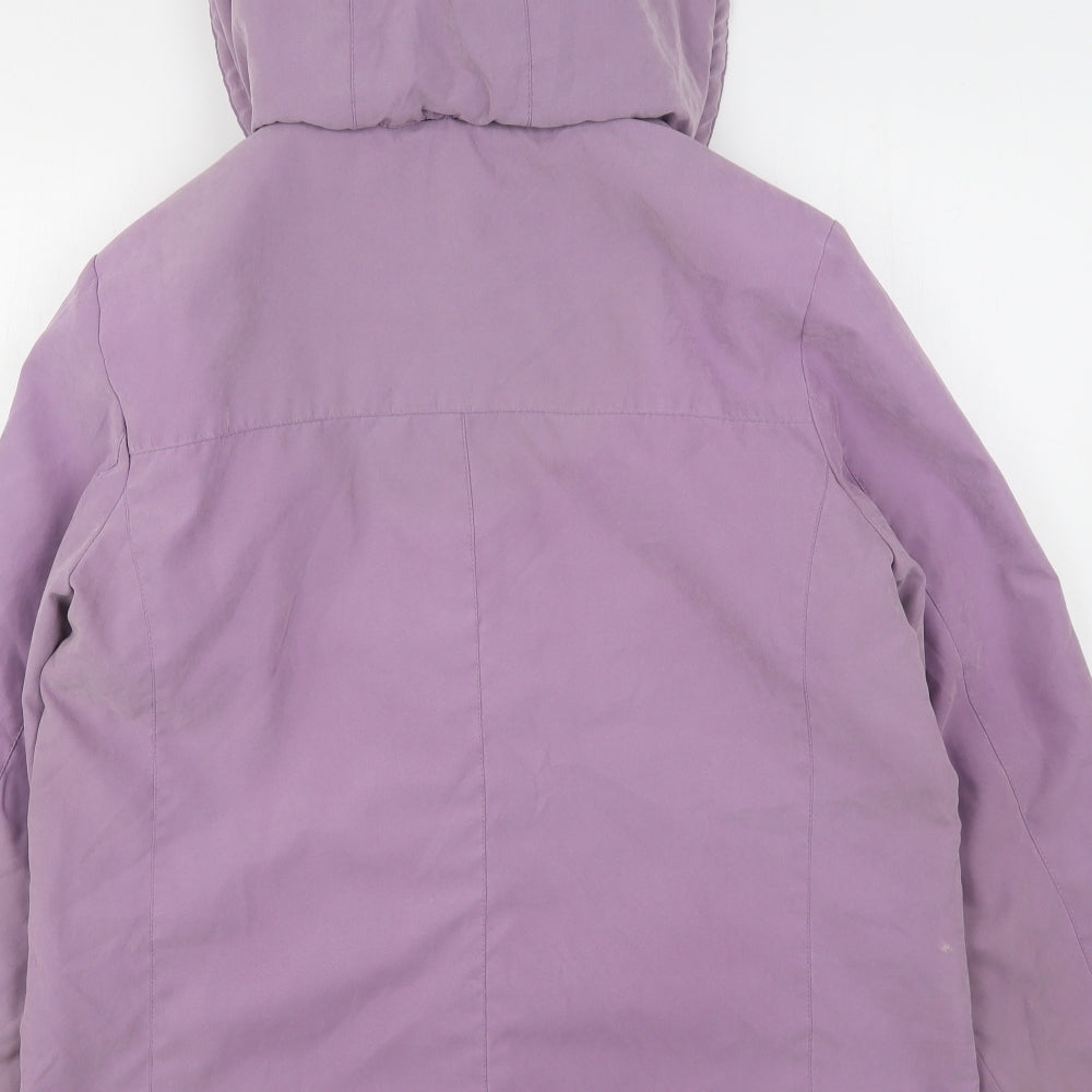 EWM Womens Pink Overcoat Coat Size 14