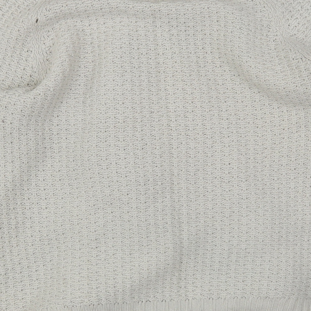 Monsoon Womens Ivory Round Neck Acrylic Pullover Jumper Size M