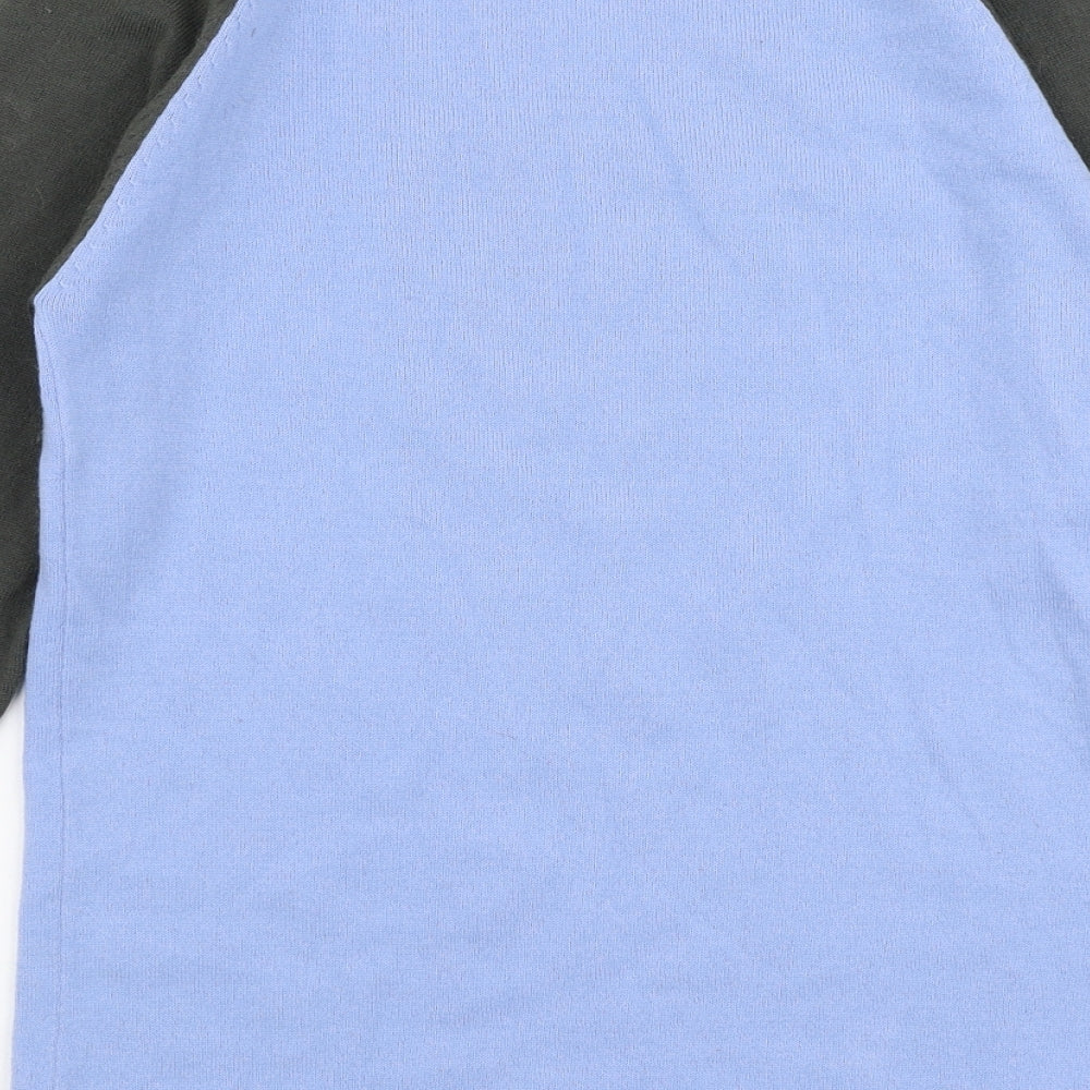 Orane Sports Womens Blue Round Neck Polyester Pullover Jumper Size 8