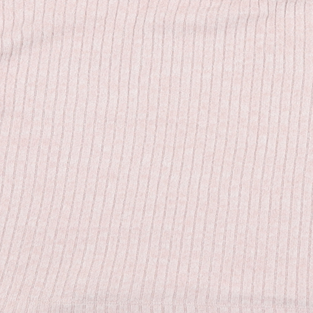 H&M Girls Pink Round Neck Polyester Pullover Jumper Size 13-14 Years Pullover