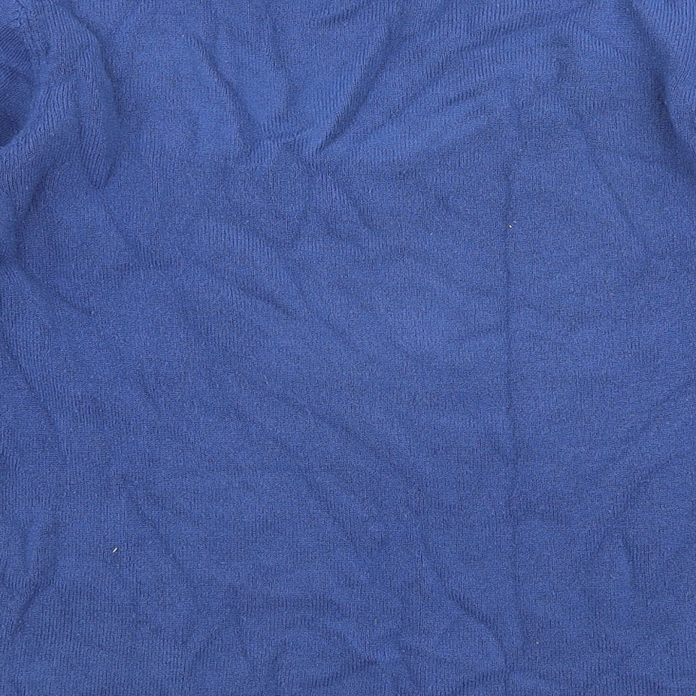 Anna Rose Womens Blue Round Neck Polyester Pullover Jumper Size L