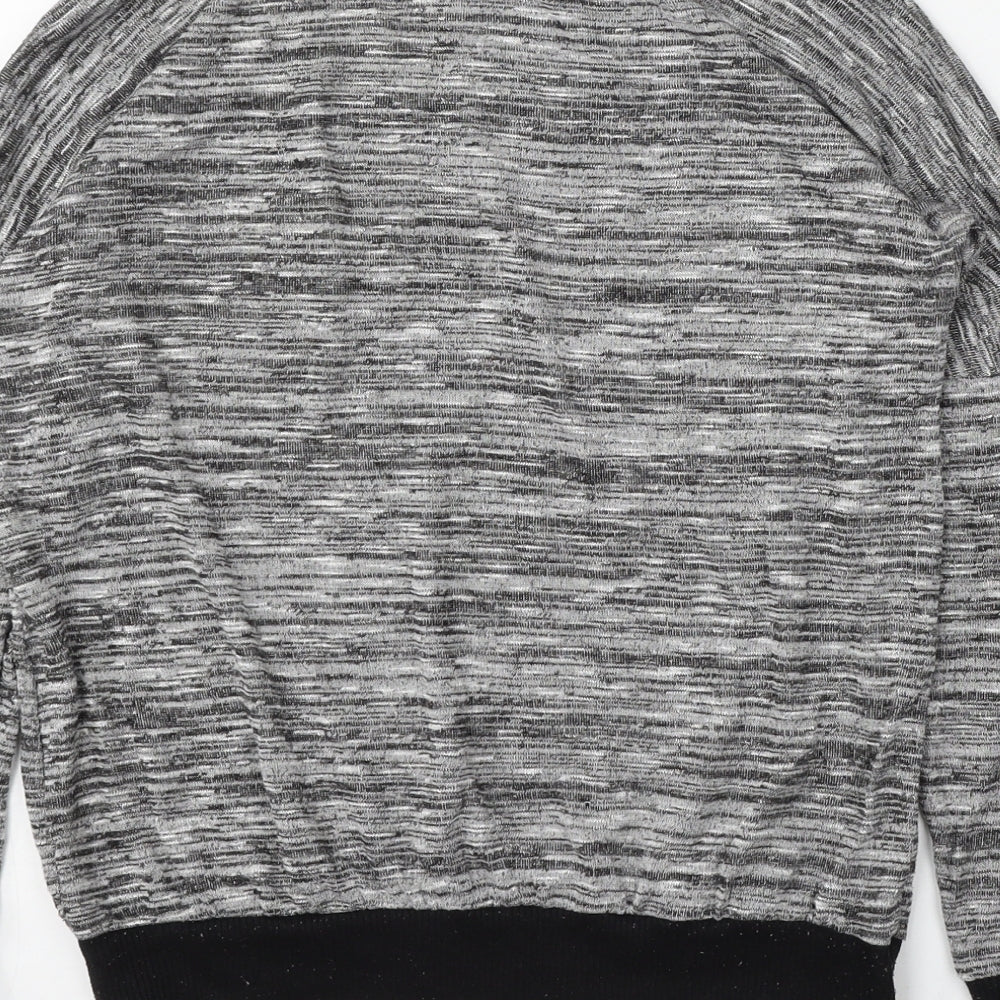 Select Womens Grey Round Neck Polyester Pullover Jumper Size 10