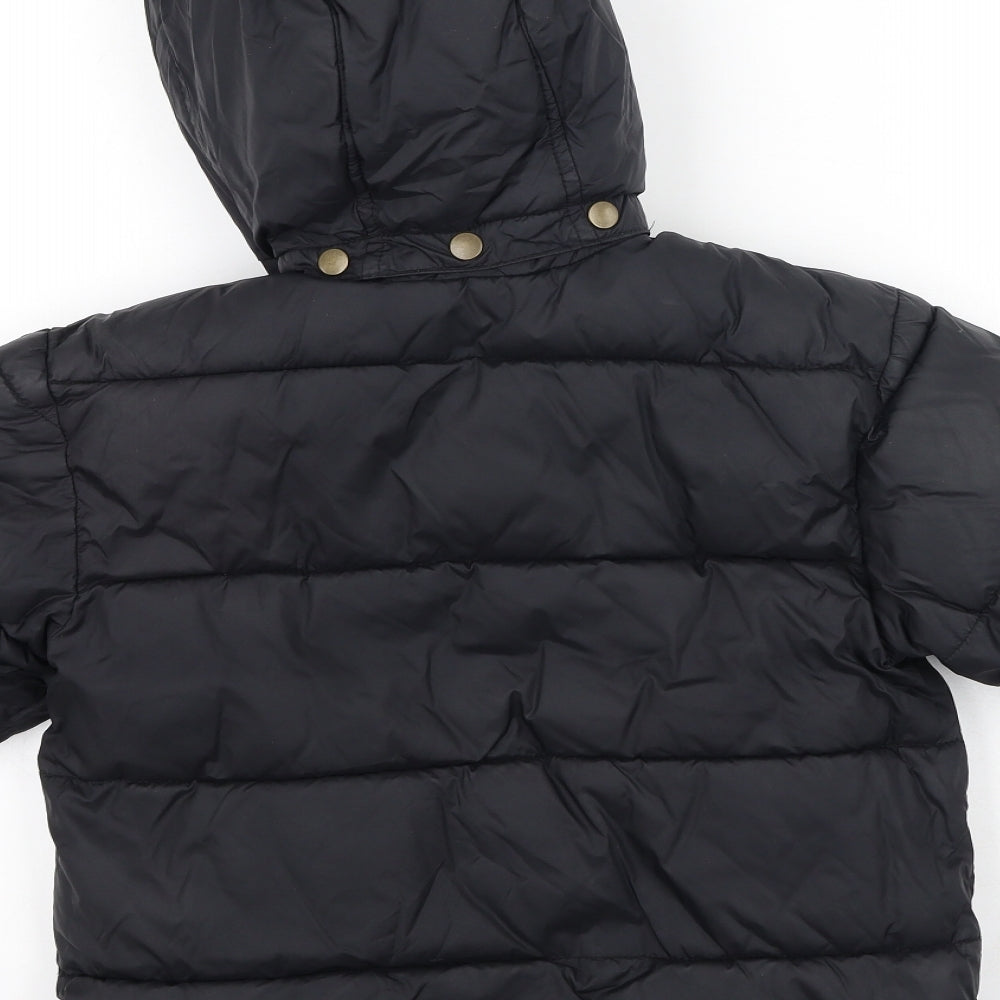 Gap Boys Black Puffer Jacket Coat Size XS