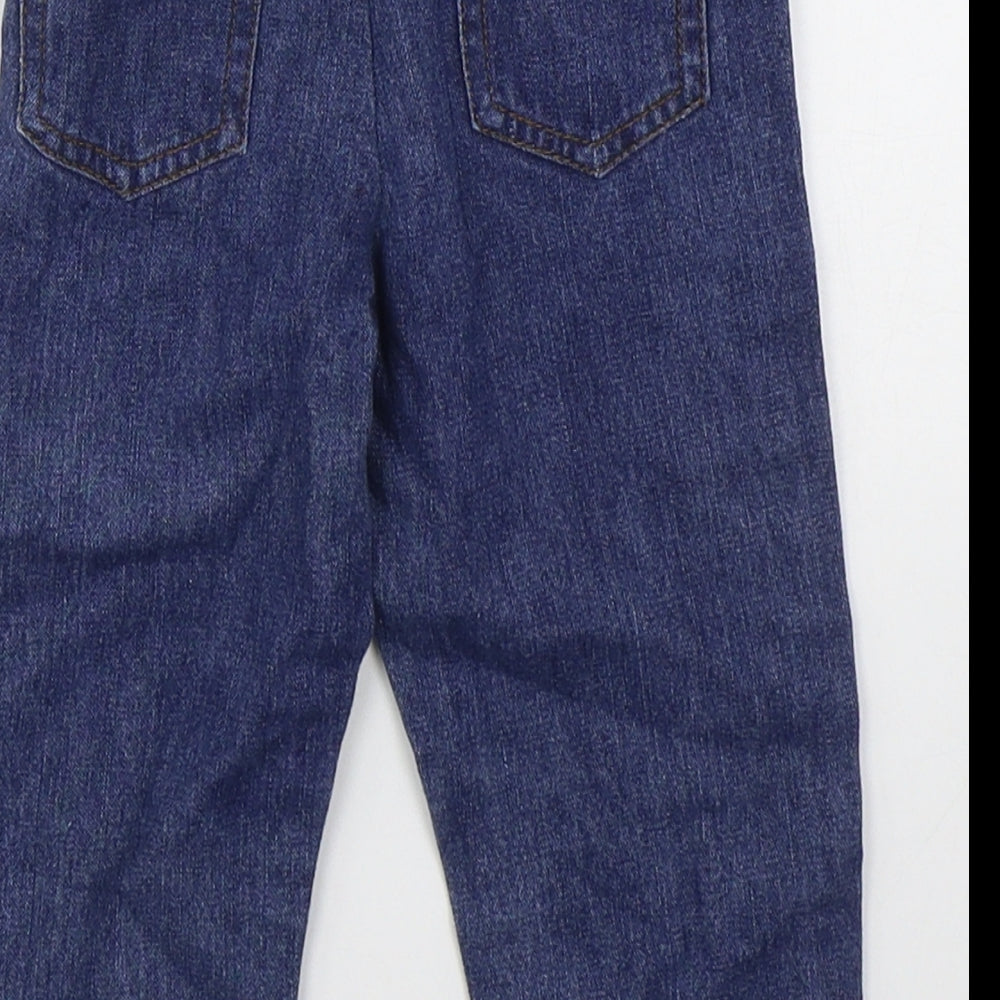 Cheeky Chimp Boys Blue Cotton Capri Jeans Size 6-9 Months