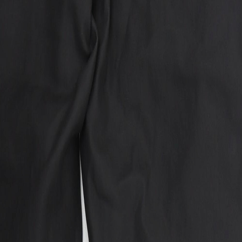 Denim Co Womens Black Cotton Trousers Size 8 L28 in Regular Button