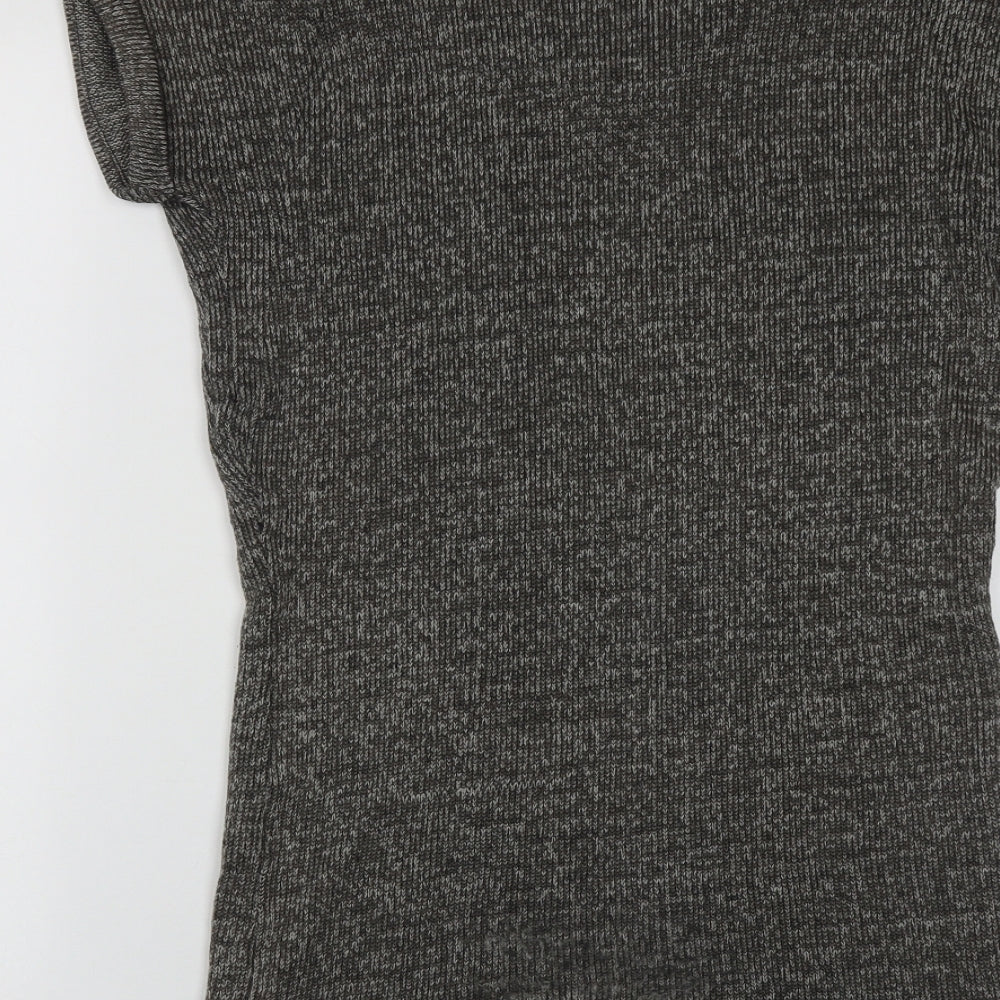 ValleyGirl Womens Brown Cowl Neck Polyester Pullover Jumper Size XS