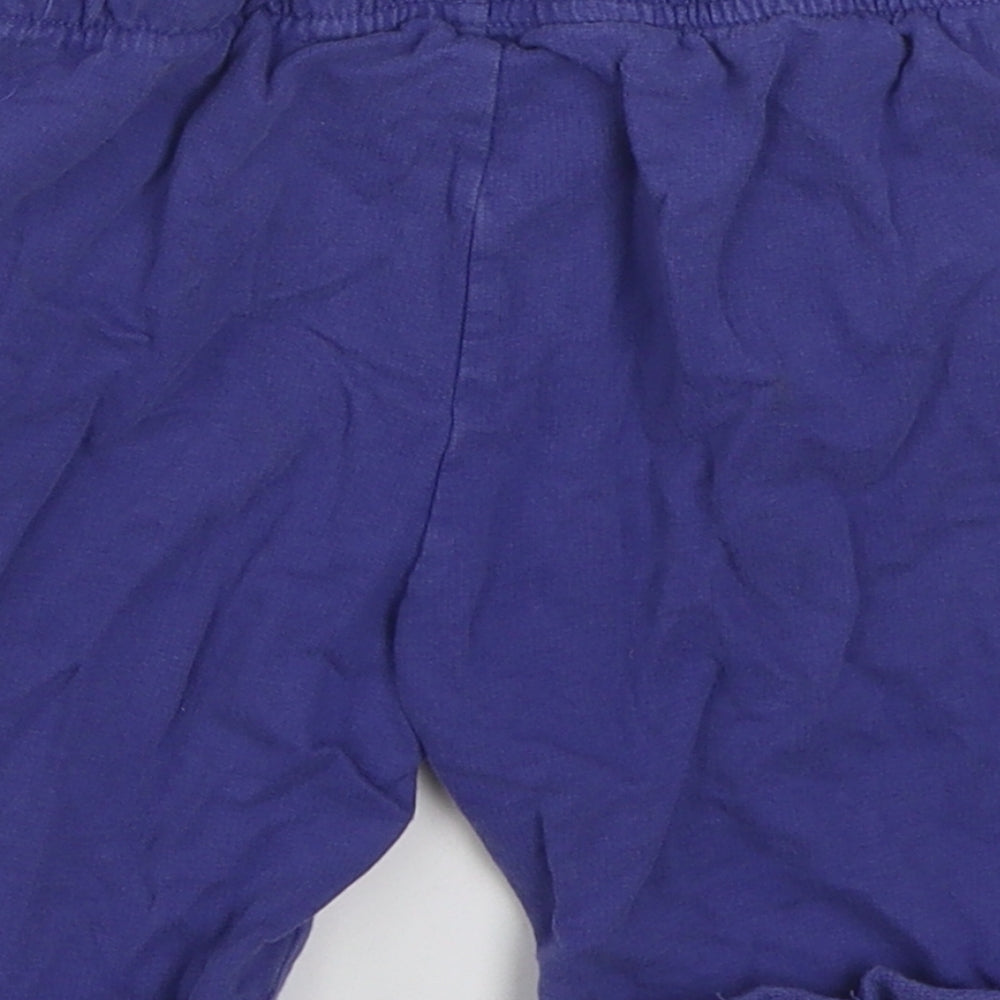 Matalan Boys Blue 100% Cotton Jogger Trousers Size 5-6 Years Regular Tie