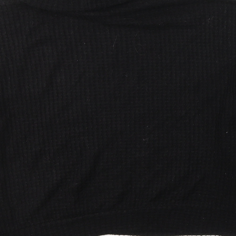 New Look Womens Black Round Neck Viscose Pullover Jumper Size S