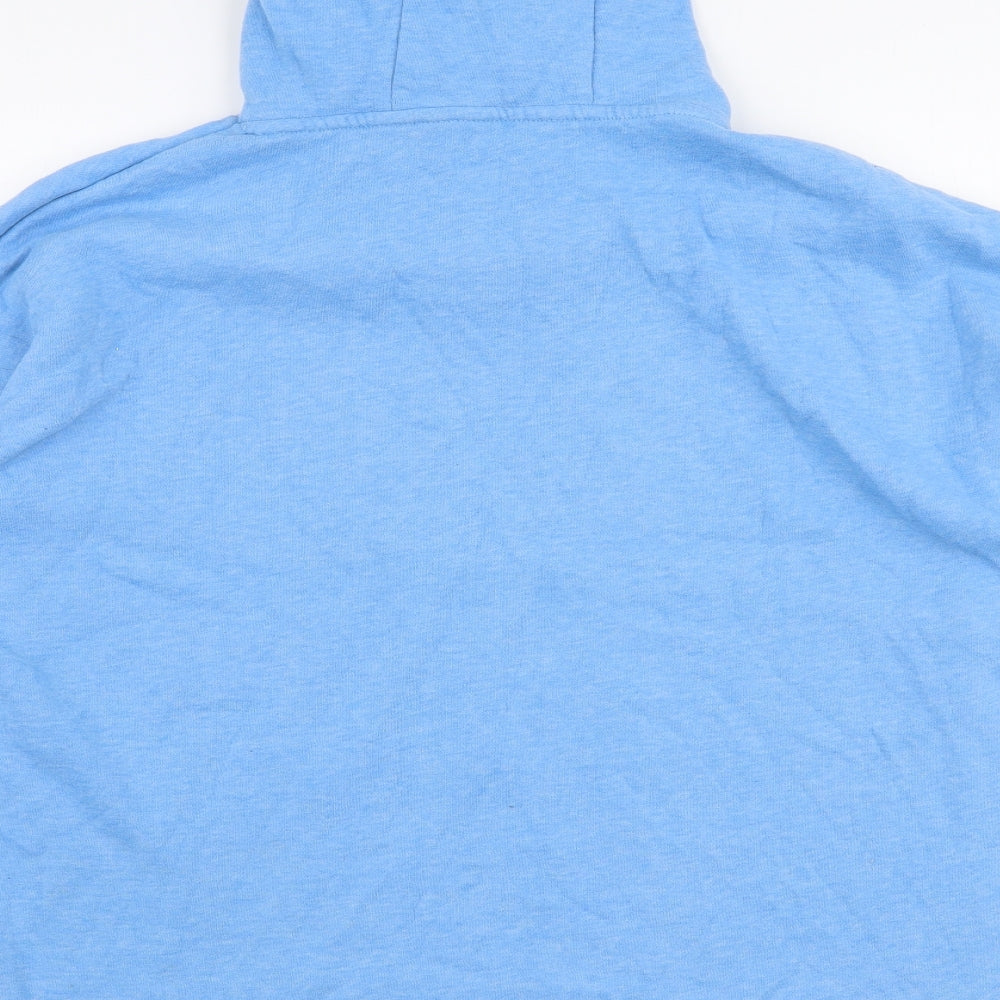 Dunnes Womens Blue Polyester Pullover Hoodie Size L Pullover