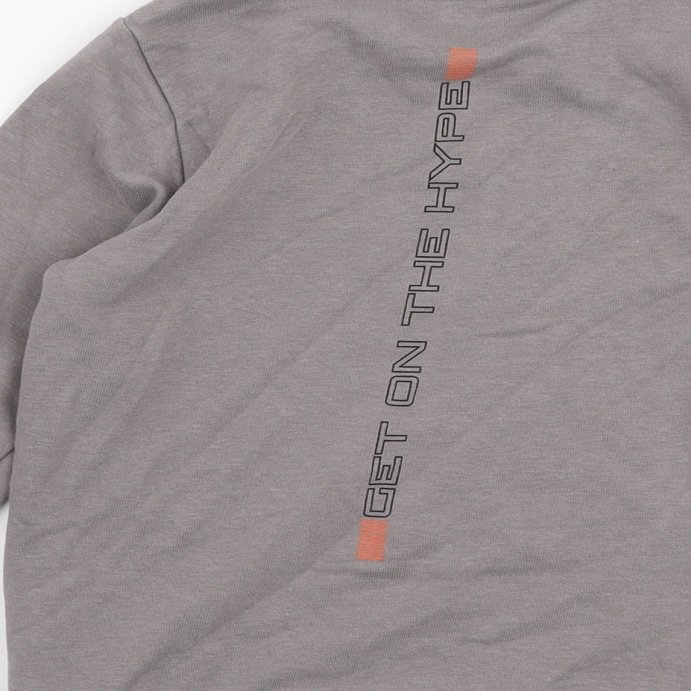 George Boys Grey Cotton Pullover Sweatshirt Size 5-6 Years Pullover - Tiger