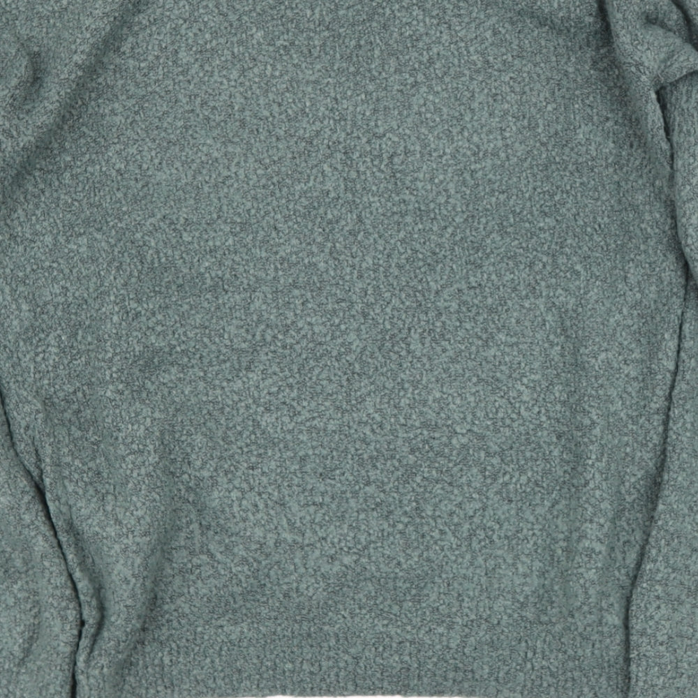 VERA MONDa Womens Green Round Neck Acrylic Pullover Jumper Size S