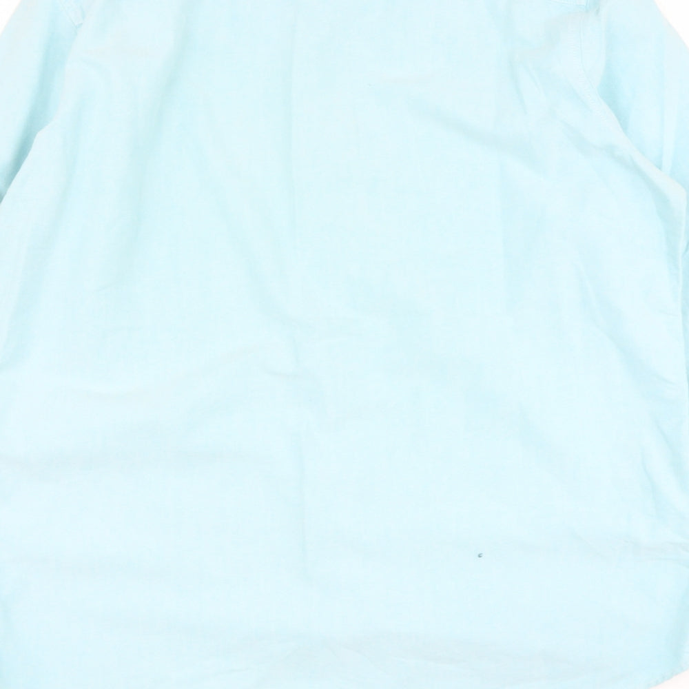 American Eagle Outfitters Mens Blue Cotton Button-Up Size XL Collared