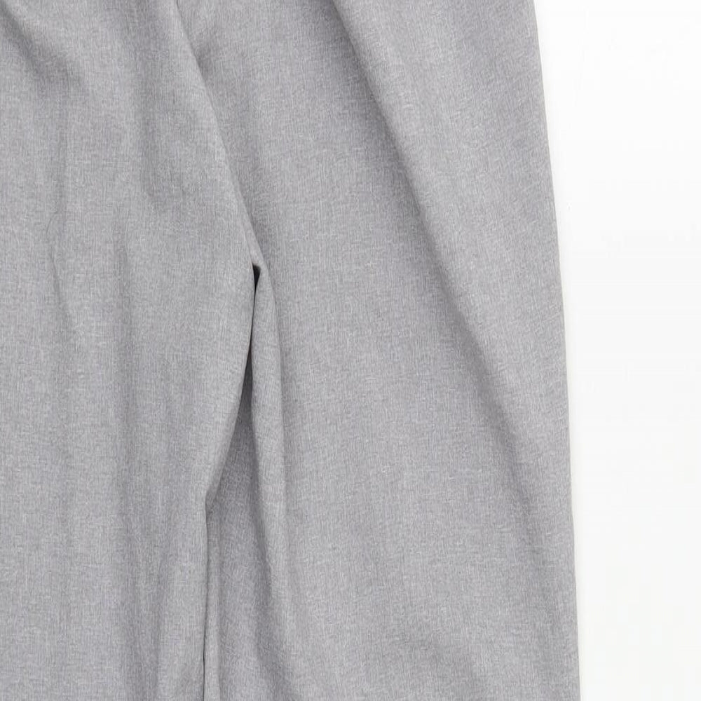 Preworn Womens Grey Polyester Trousers Size 12 L30 in Regular