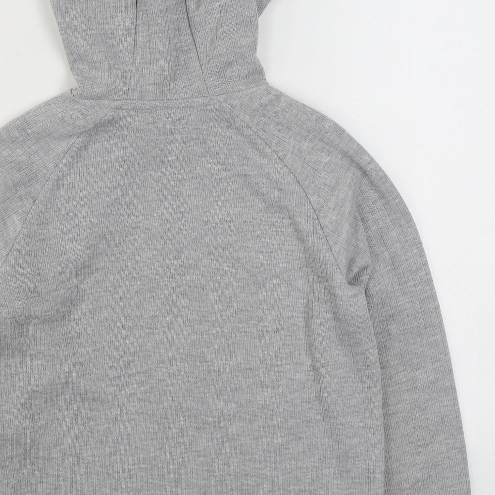 Primark Girls Grey Cotton Pullover Hoodie Size 10-11 Years Pullover