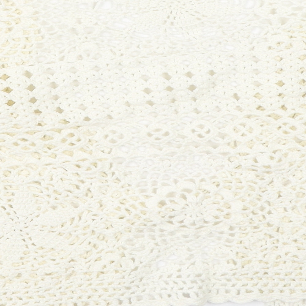Country Casuals Womens Beige Round Neck Cotton Cardigan Jumper Size M