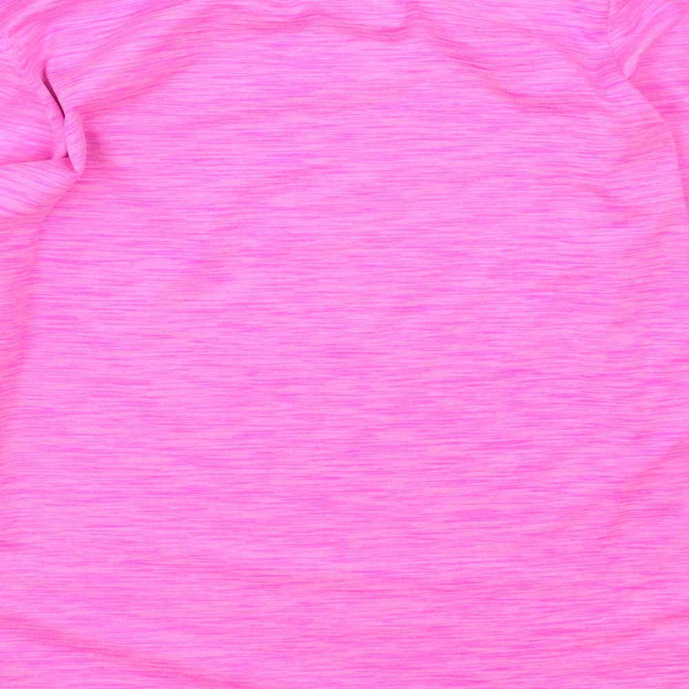 Dunnes Stores Girls Pink Polyester Basic Casual Size 9-10 Years Round Neck