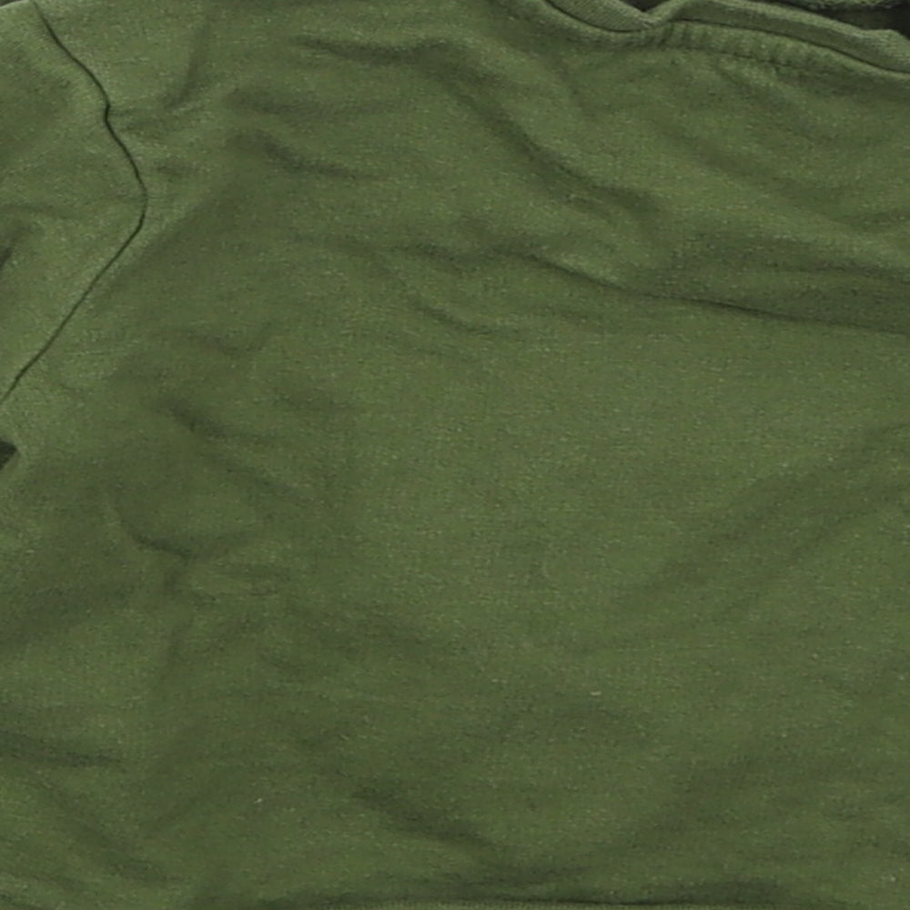 Pep&co Boys Green Cotton Basic T-Shirt Size 12-18 Months Crew Neck Pullover - Roarsome