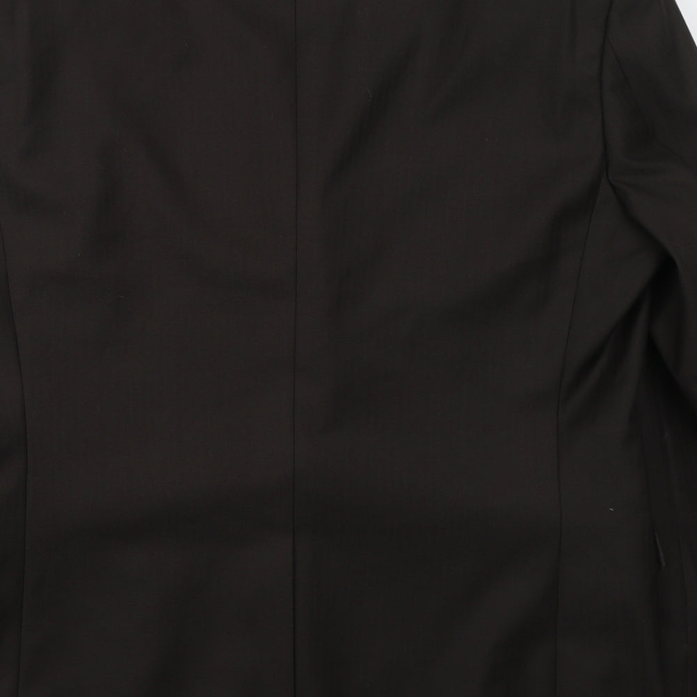 Greenwoods Mens Brown Polyester Jacket Suit Jacket Size 42