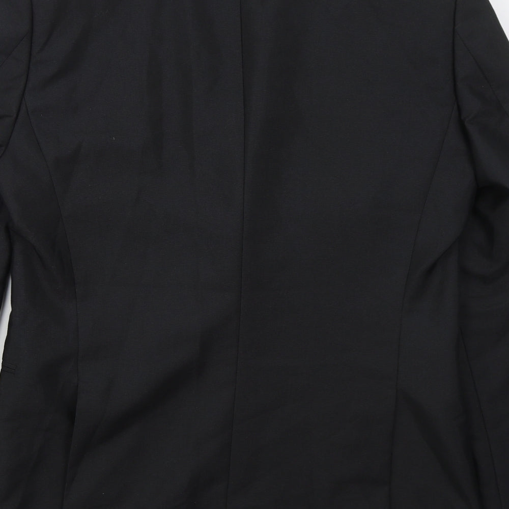 1860 Menswear Mens Grey Polyester Jacket Suit Jacket Size 38