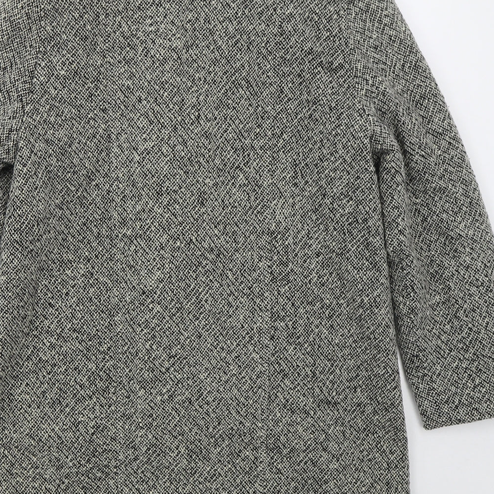 Kesta London Womens Grey Pea Coat Coat Size 10 Button