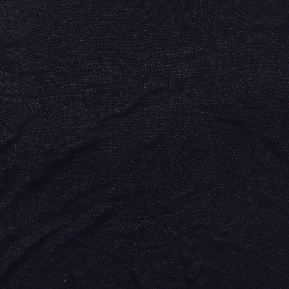 Amchi Womens Blue Boat Neck Acrylic Pullover Jumper Size L