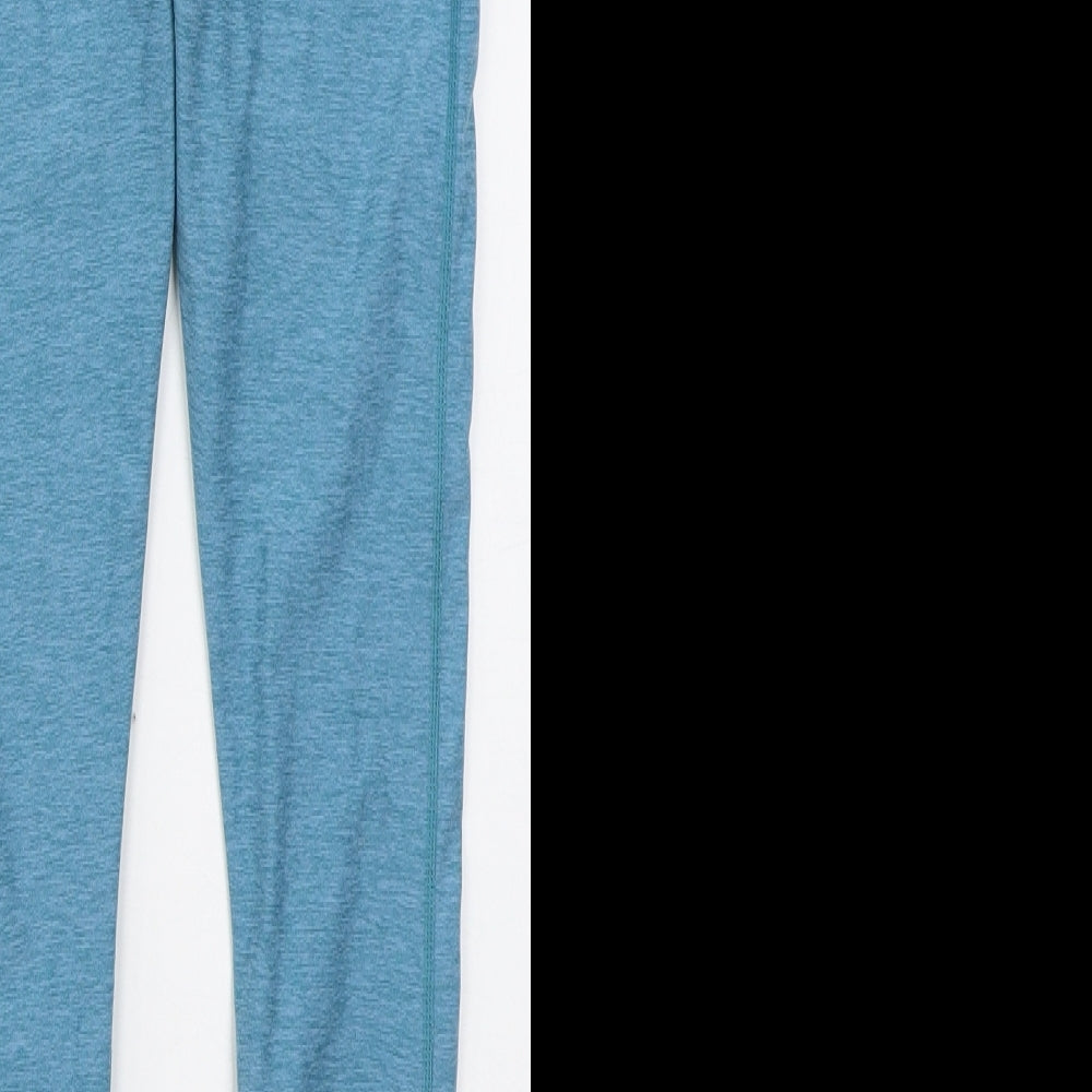 George Womens Blue Polyester Compression Leggings Size 4 L24 in Regular