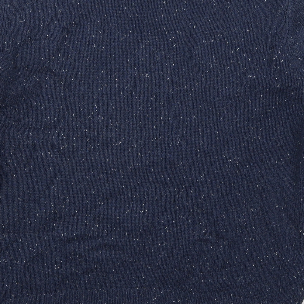 Cedarwood State Mens Blue Crew Neck Acetate Pullover Jumper Size S