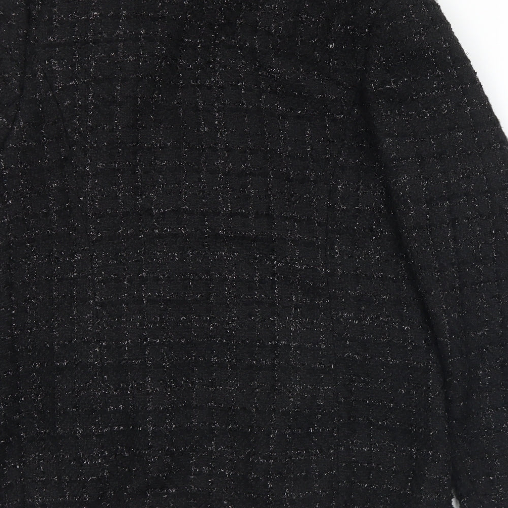 F&F Womens Black Jacket Size 14 Button