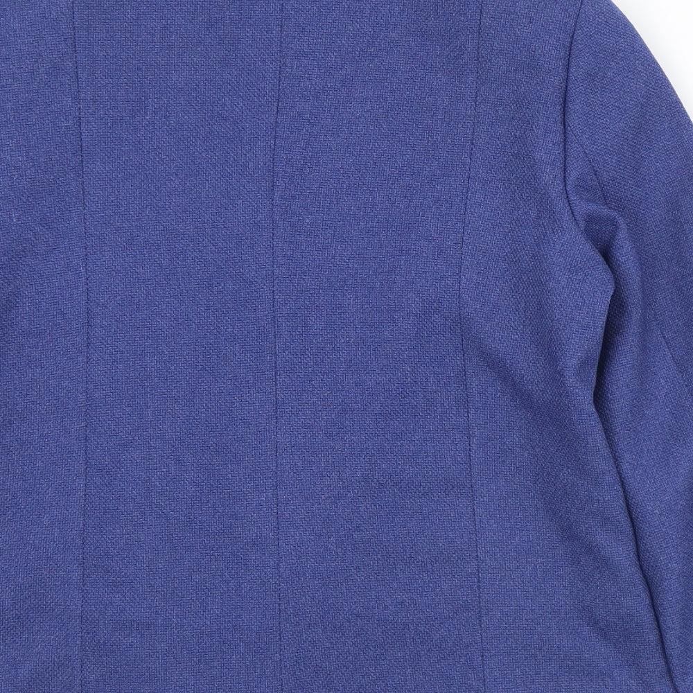 EWM Womens Blue Jacket Size 14 Button