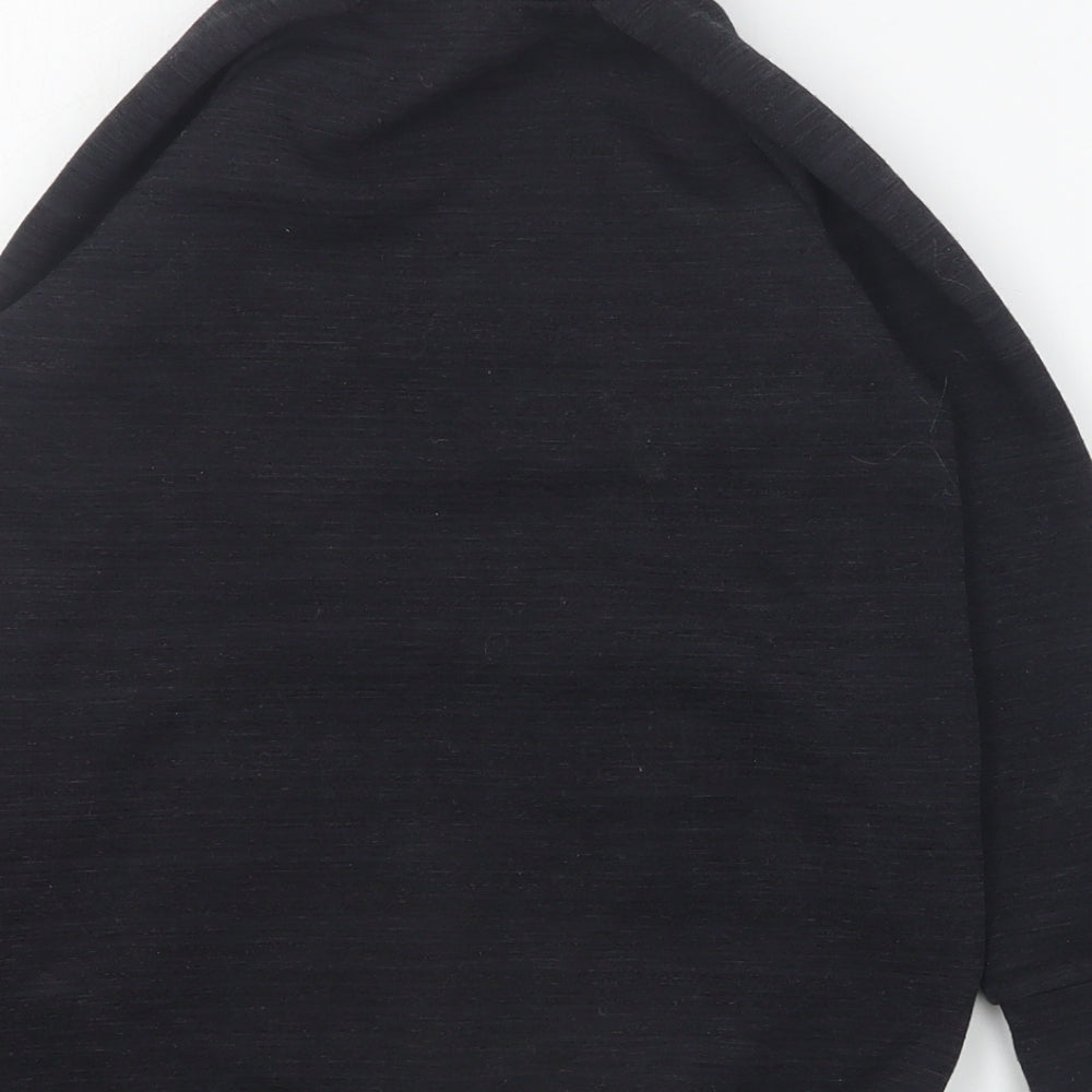 Dunnes Boys Black Polyester Pullover Sweatshirt Size 6-7 Years Zip