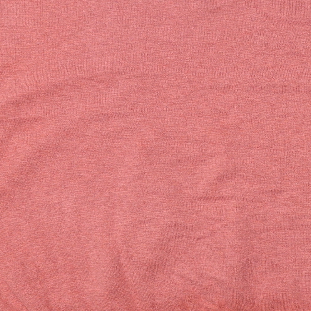 Marks & Spencer Womens Pink V-Neck Cotton Pullover Jumper Size 2XL