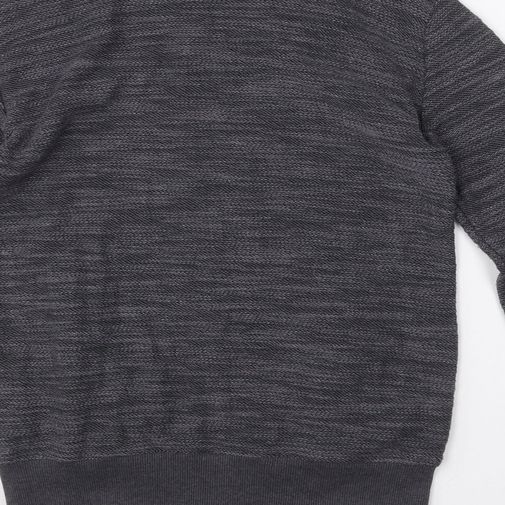 Twisted Soul Womens Grey Cotton Full Zip Sweatshirt Size XS