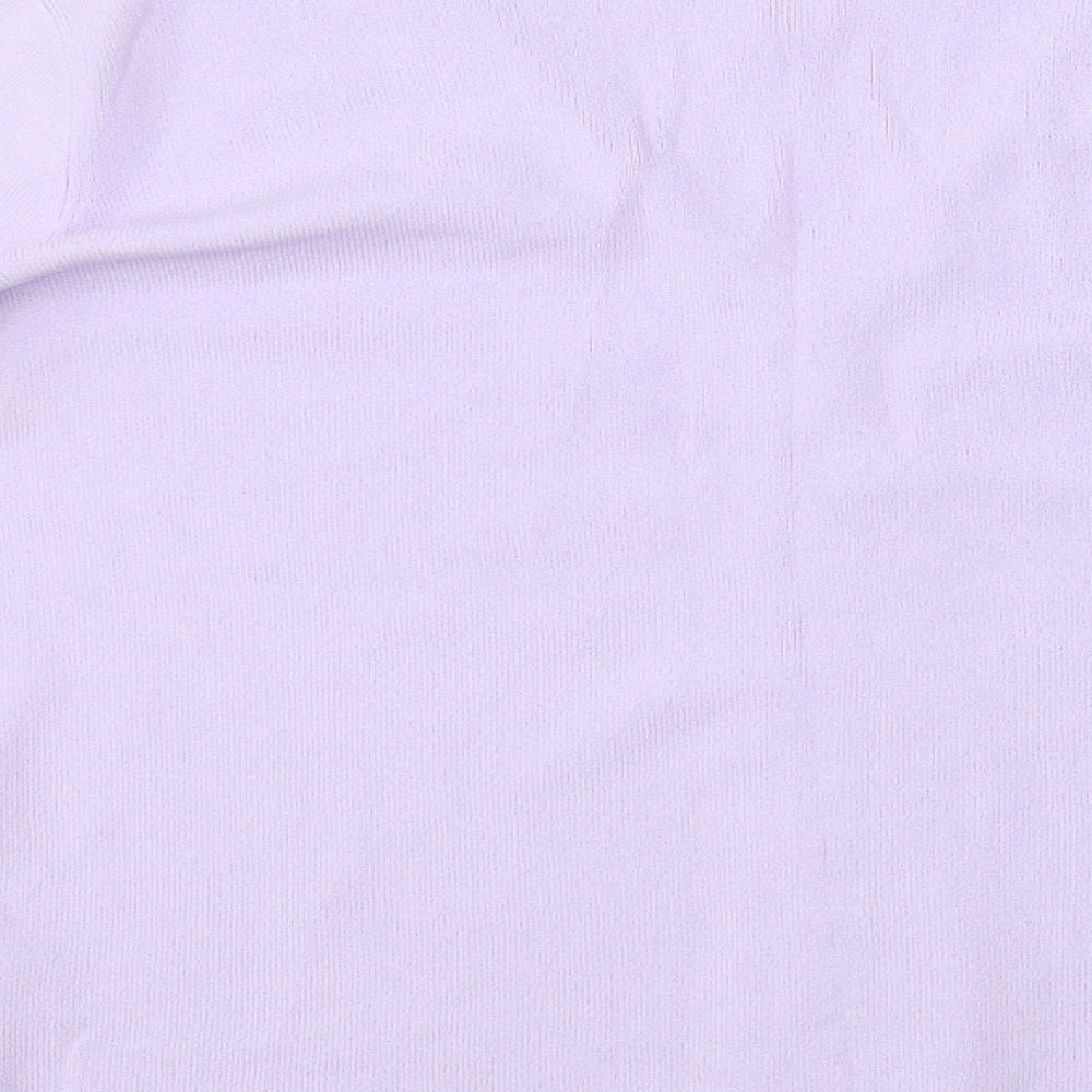 Alibi Womens Purple V-Neck Viscose Pullover Jumper Size 16
