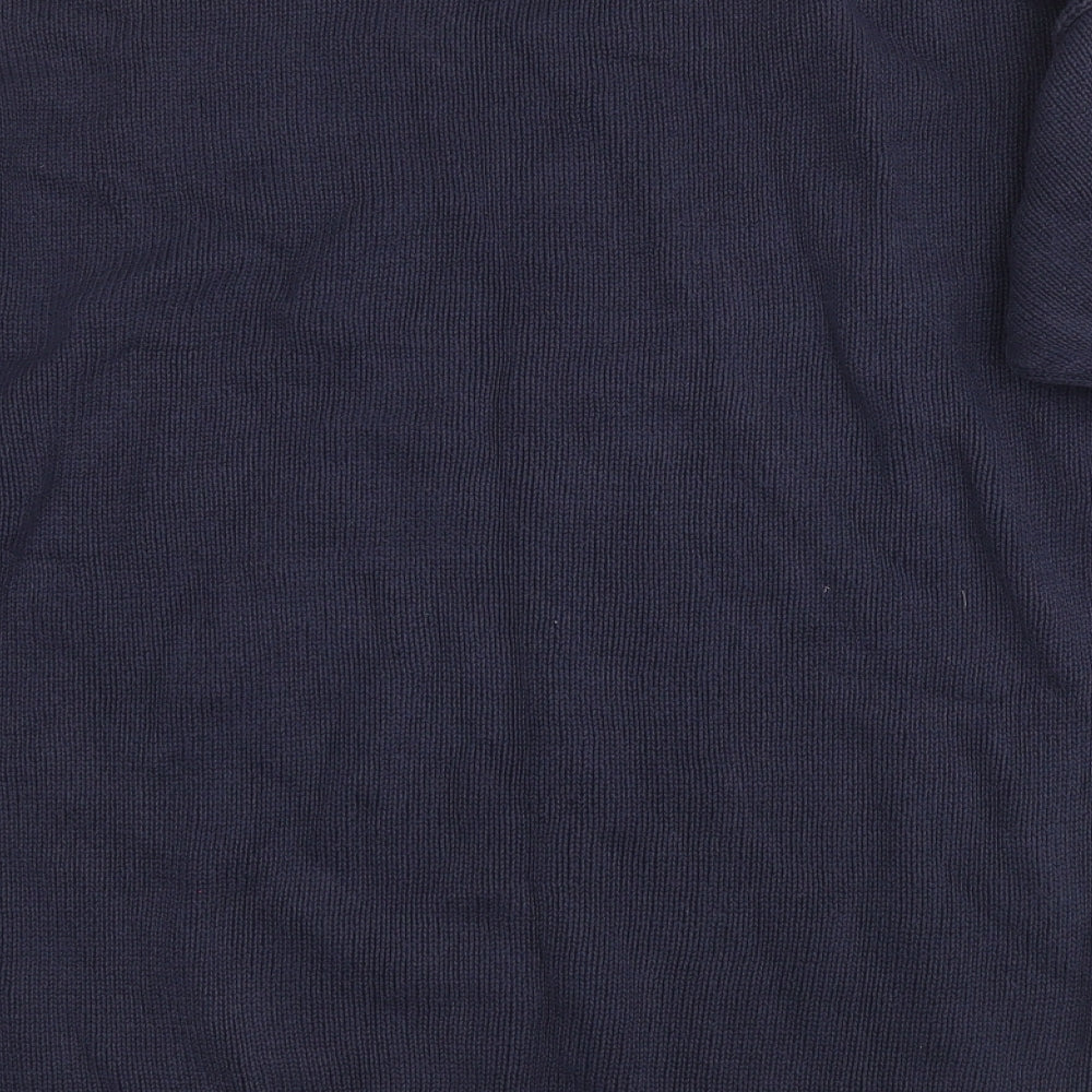 Essentials Womens Blue Cotton Pullover Sweatshirt Size 18