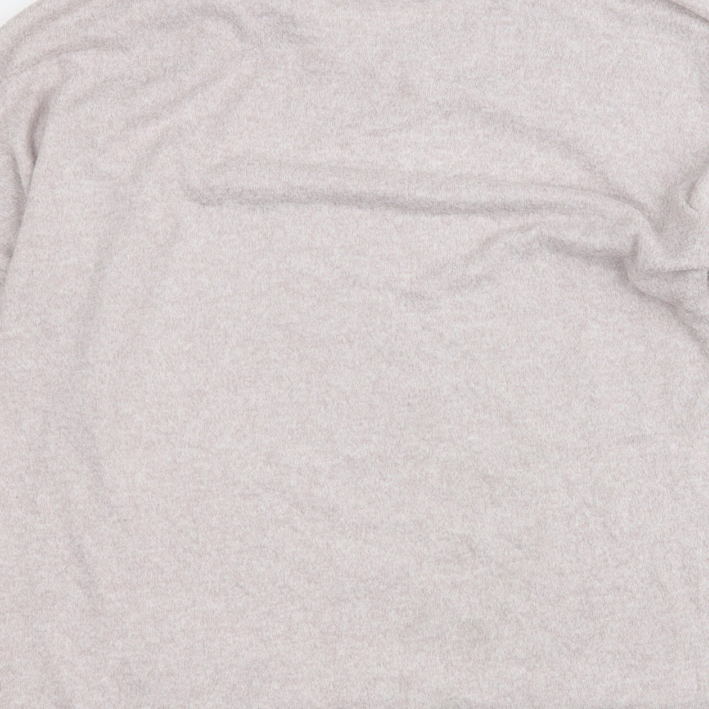 Jeff & Co Womens Pink Round Neck Polyester Pullover Jumper Size 10