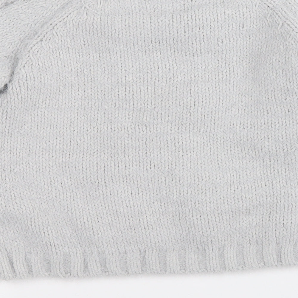 Primark Girls Grey Round Neck Polyester Pullover Jumper Size 10-11 Years