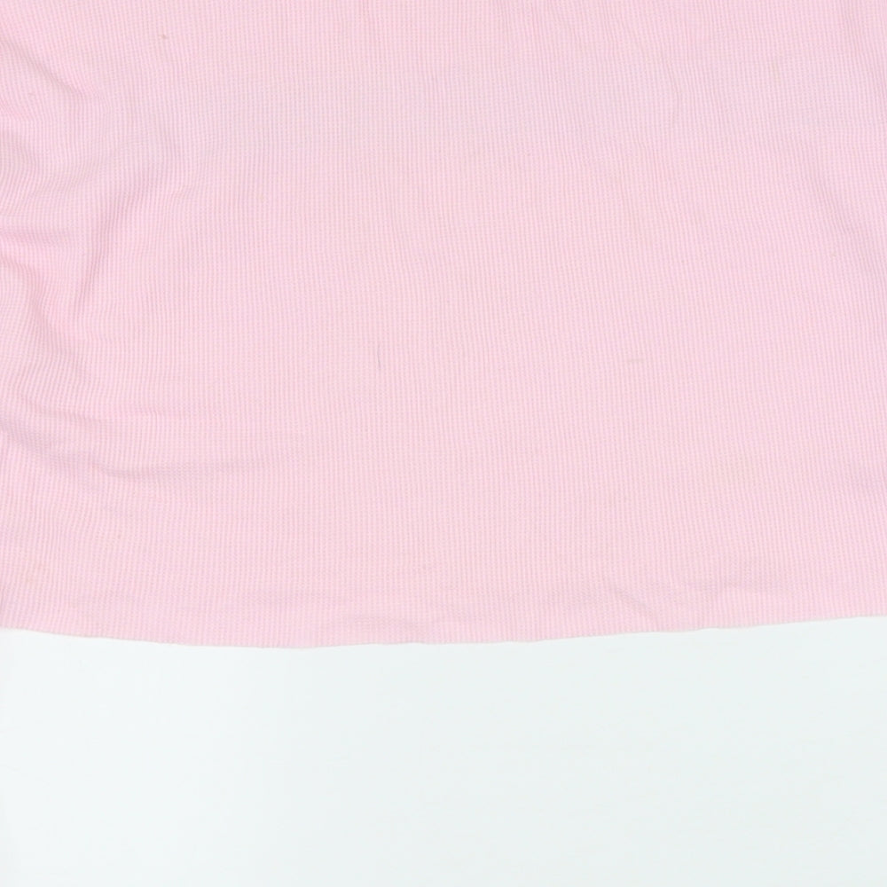 FOREVER 21 Womens Pink Round Neck Cotton Pullover Jumper Size S