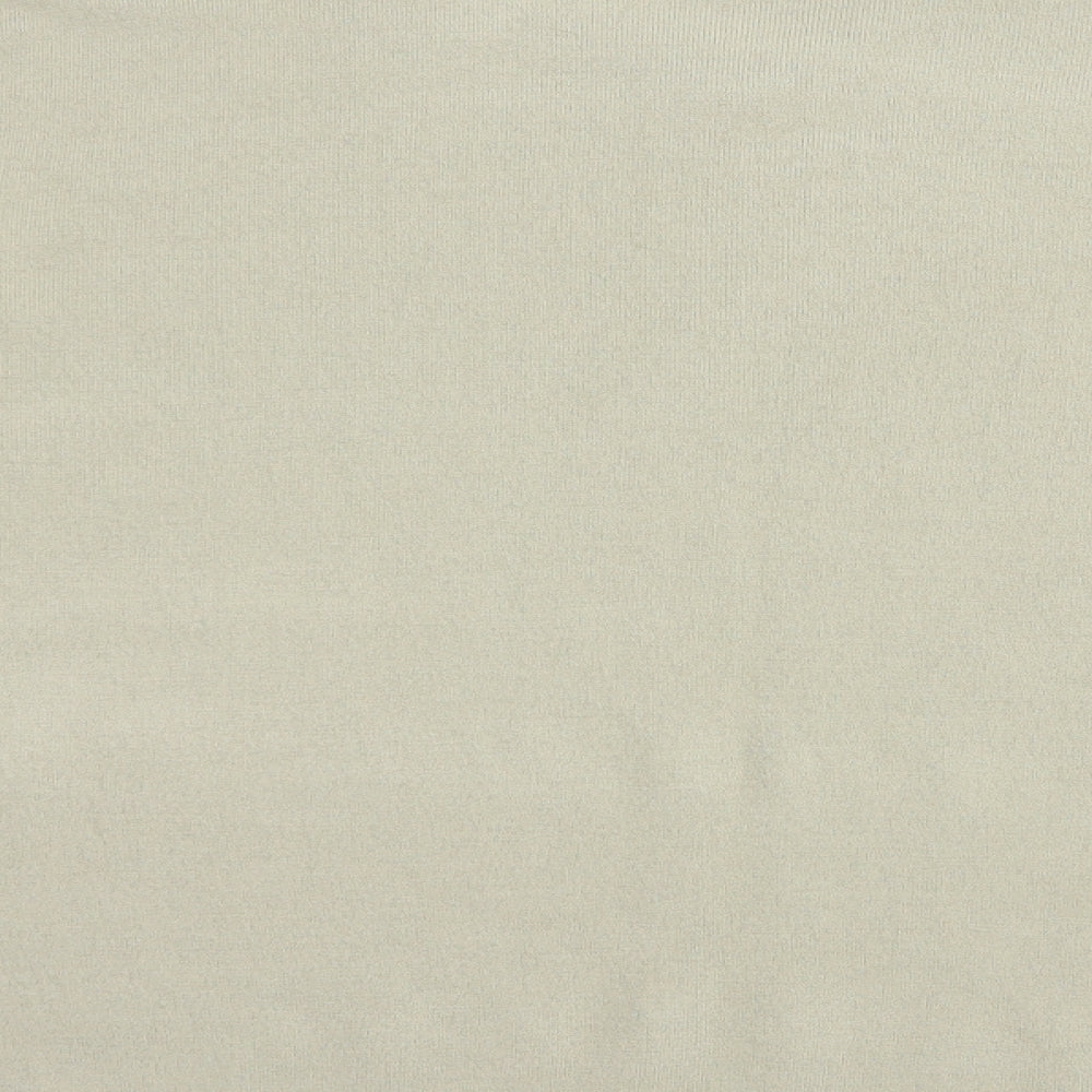 Marks & Spencer Mens Beige V-Neck Acrylic Pullover Jumper Size XL