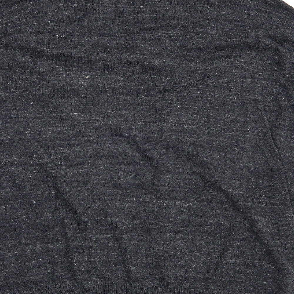 Atmosphere Womens Grey V-Neck Cotton Cardigan Jumper Size 10