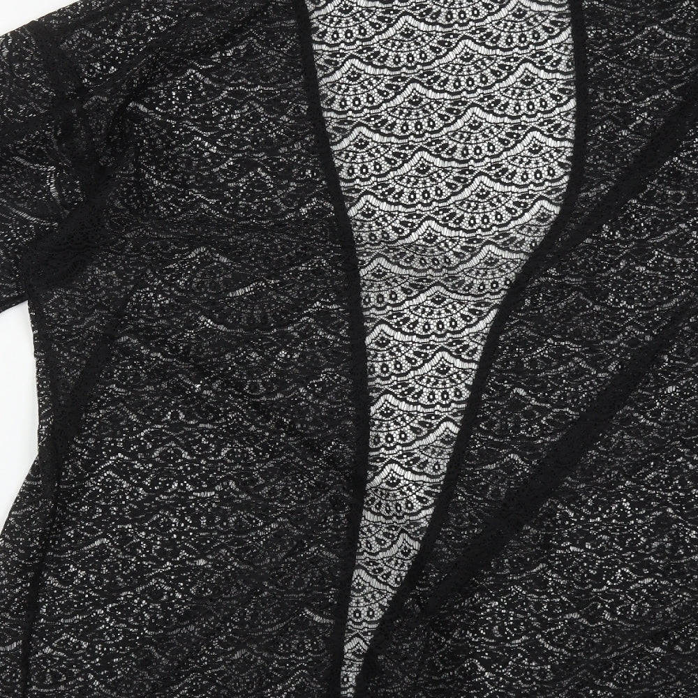 Atmosphere Womens Black V-Neck Polyester Shrug Jumper Size S