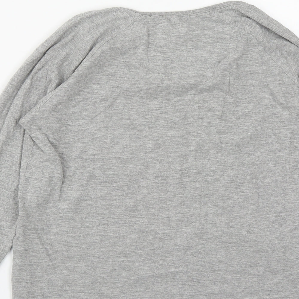 Marks & Spencer Womens Grey Polyester Pullover Sweatshirt Size M - Cool Cat