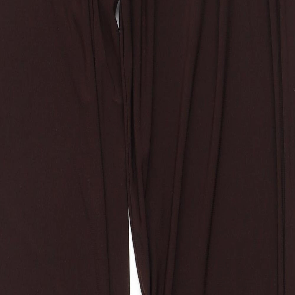 Anthony Womens Brown Polyester Jegging Trousers Size M L29 in Regular