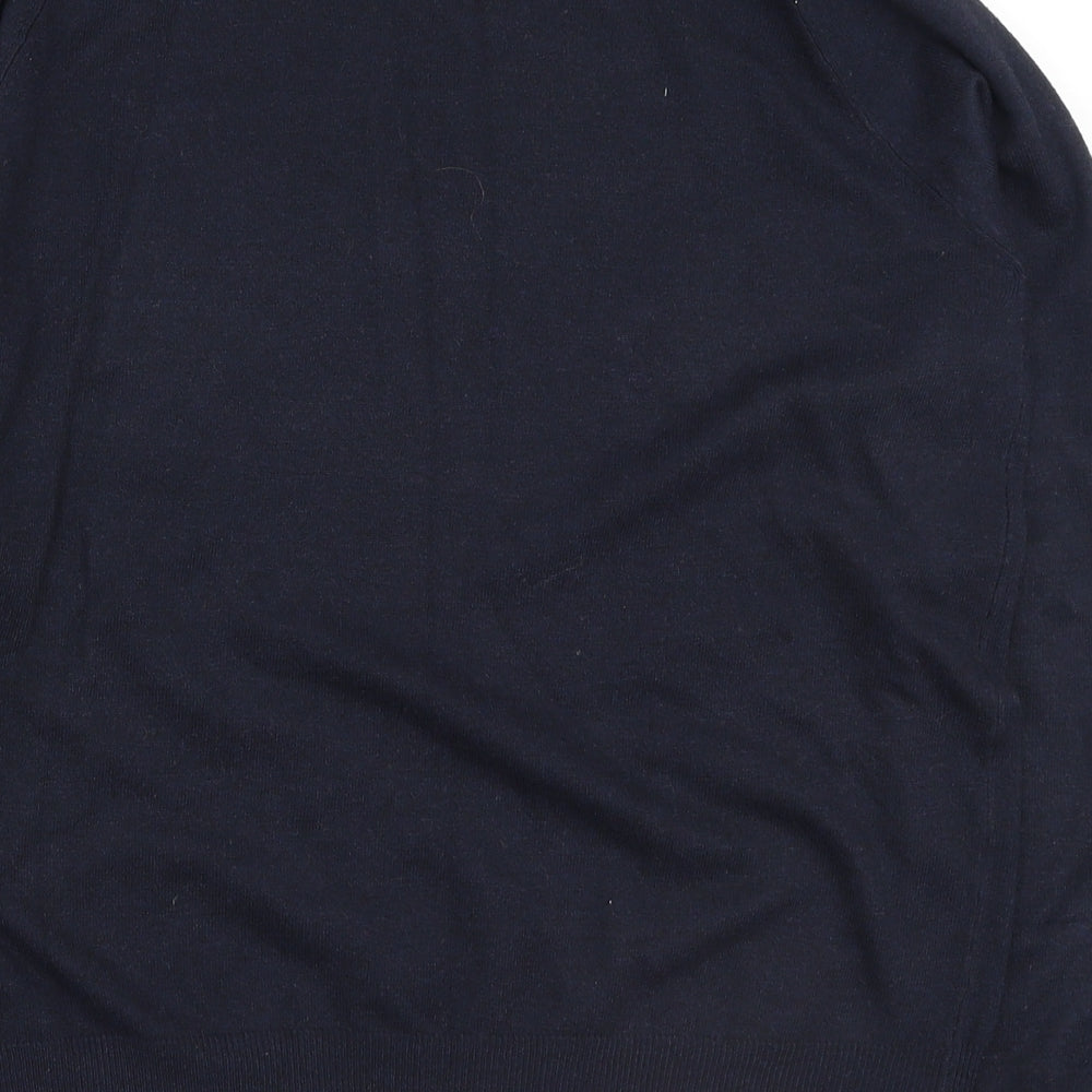 Primark Womens Blue Round Neck Polyester Pullover Jumper Size L