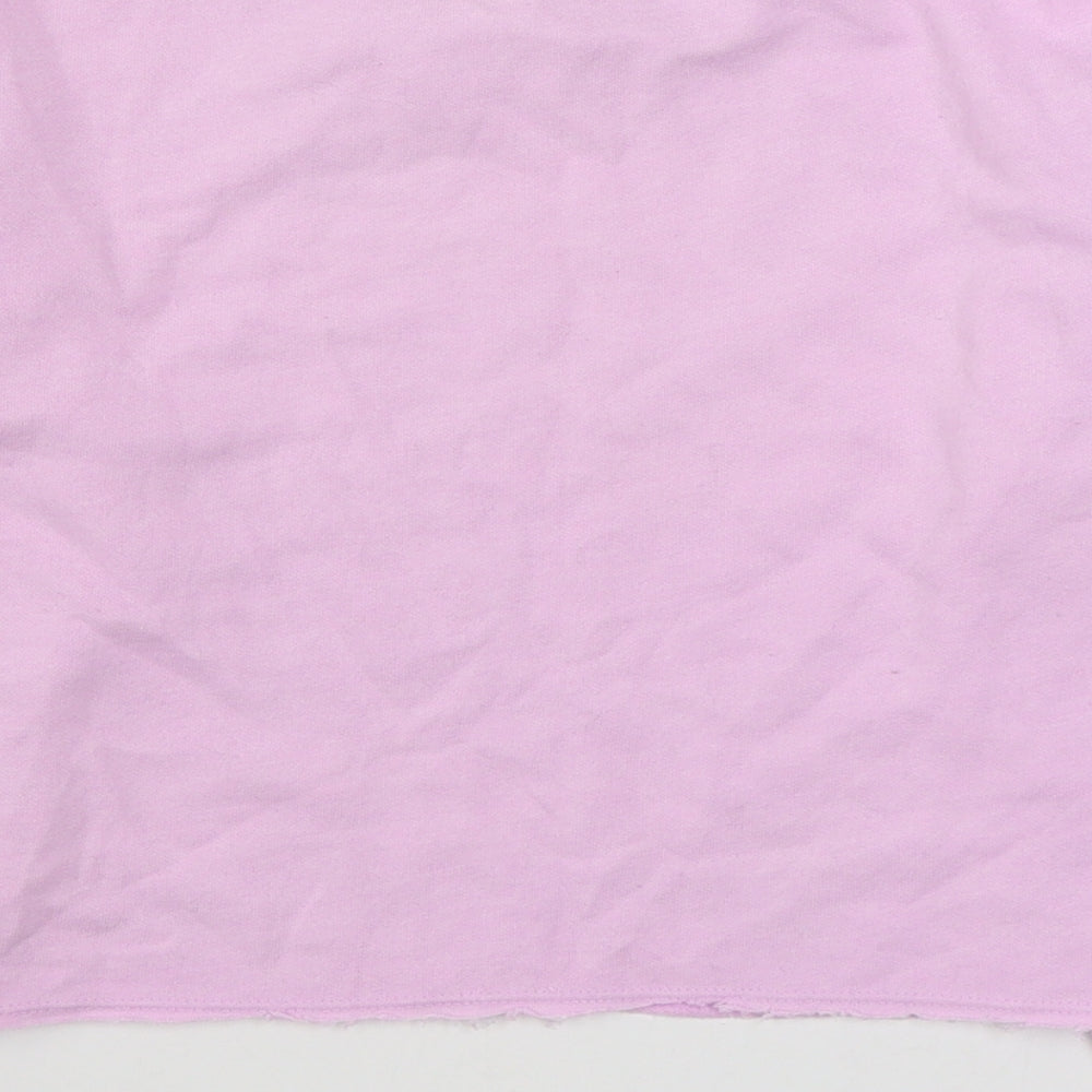 Matalan Girls Pink Cotton Pullover Sweatshirt Size 9 Years Pullover