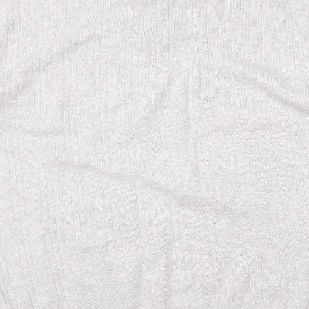 NEXT Womens Grey Crew Neck Cotton Pullover Jumper Size L