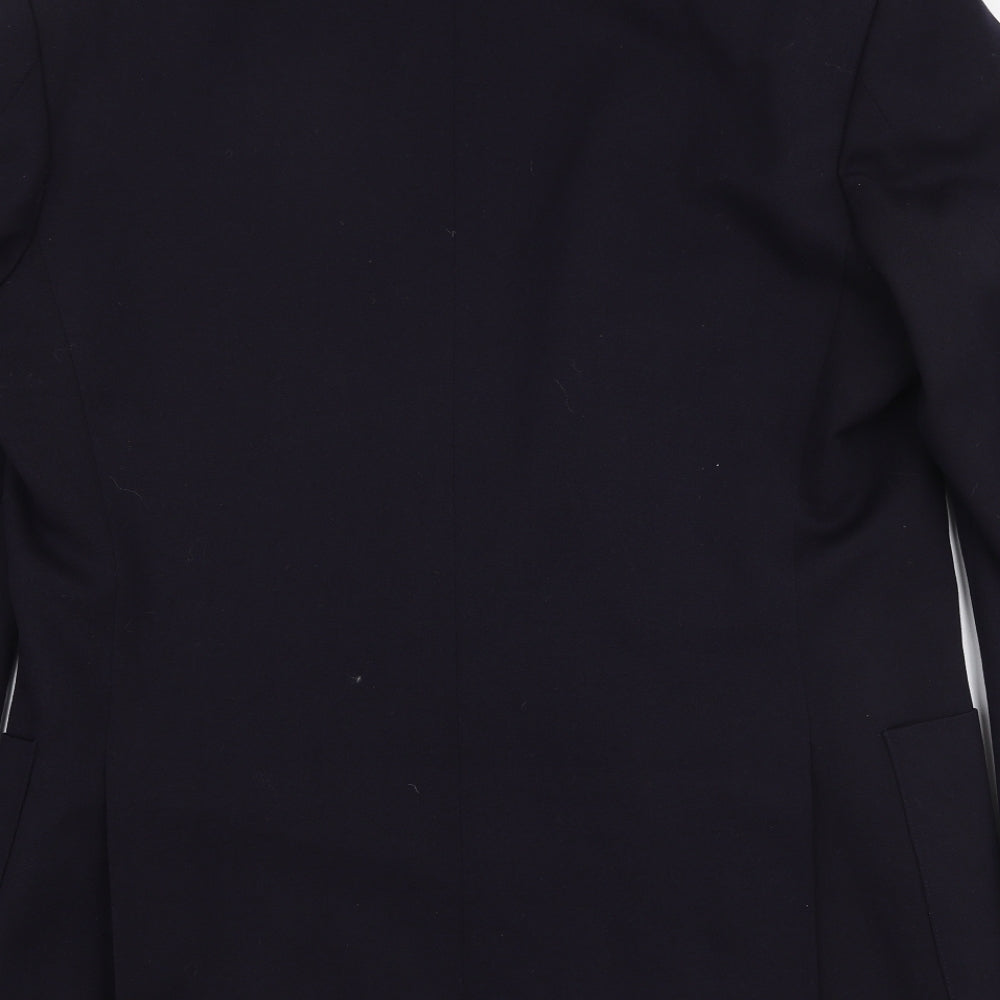 Michael Mayes Mens Blue Wool Jacket Suit Jacket Size 40